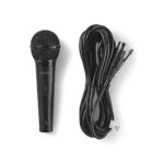 Microfoon | Cardioïde | Afneembare Kabel | 5.00 m | 80 Hz - 13 kHz | 600 Ohm | -72 dB | Aan/uit knop | ABS / Aluminium | Zwart