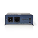 Omvormer Pure Sinusgolf | Ingangsvoltage: 12 V DC | Apparaat stroomoutput: Type F (CEE 7/3) | 230 V AC 50 Hz | 2000 W | Piekvermogen: 4000 W | Screw Terminal | Zuivere Sinusgolf | Zekering | Blauw