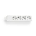 Stekkerdoos | Randaarde stekker / Type F (CEE 7/7) | 4-wegs | 3680 W | 16 A | Soort aarding: Zijcontacten | 230 V AC 50/60 Hz | Hoek van stopcontact: 45 ° | Geen Kabel Inbegrepen | Wit