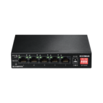 Lange afstand 5-poorts Fast Ethernet-switch met 4 PoE+-poorten en DIP-switch