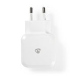 Oplader | 24 W | 2x 2.4 A | Outputs: 2 | 2x USB-A | Geen Kabel Inbegrepen | Single Voltage Output | Wit