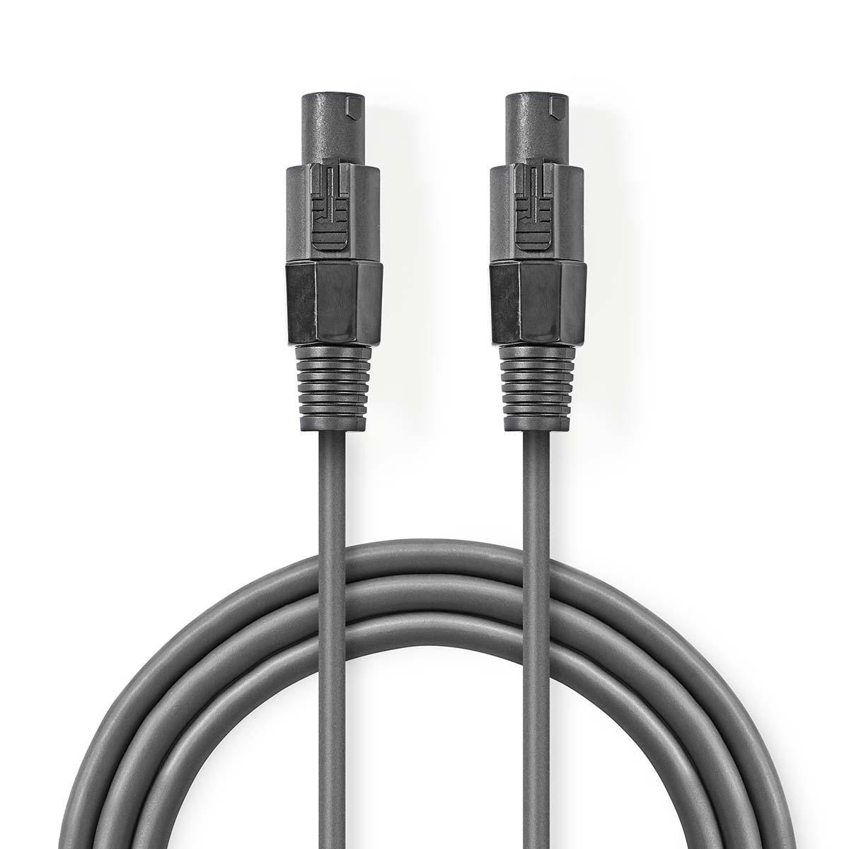 Speaker-Kabel | 48 x 0.20 mm | Koper | 10.0 m | Rond | PVC | Donkergrijs | Gift Box