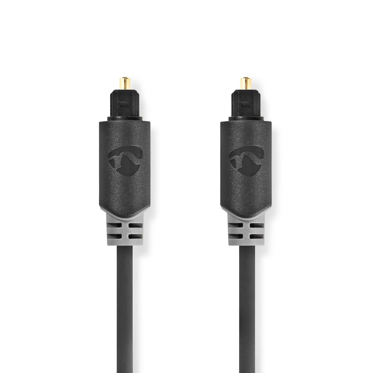 Optische Audiokabel | TosLink Male | TosLink Male | 2.00 m | Rond | PVC | Antraciet | Doos