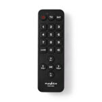 Universele Afstandsbediening | Voorgeprogrammeerd | 2 Apparaten | Disney + Button / Grote knoppen / Netflix Knop | Infrarood | Zwart