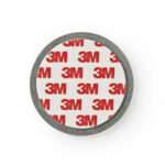 Montageset | Diameter: 70 mm | Magnetisch | Dubbelzijdige tape | Zilver