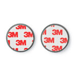 Montageset | Diameter: 39.4 mm | Magnetisch | Dubbelzijdige tape | Zilver