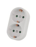 Stopcontact-Splitter | Type-F (CEE 7/7) | 250 V AC 50 Hz | Randaarde stekker / Type F (CEE 7/7) | 250 V AC 50/60 Hz | 16.0 A | 3500 W | Wit