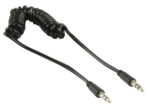Stereo-Audiokabel | 3,5 mm Male | 3,5 mm Male | Vernikkeld | 1.00 m | Gekruld | Zwart | Envelop