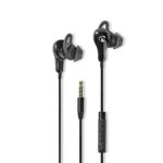 Bedrade Koptelefoon | 3,5 mm | Kabellengte: 1.20 m | Ingebouwde microfoon | Volumebediening | Ear Wings | Zwart