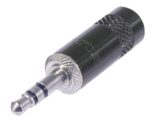 Stereoconnector 3.5 mm Male Zwart