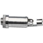 3,5mm Jack (v) inbouw connector - metaal - 2 soldeerpunten + massa klem / stereo