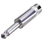 Monoconnector 6.35 mm Male Zilver