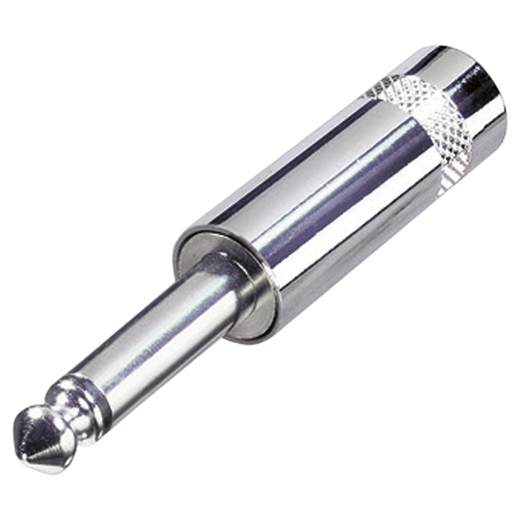 Monoconnector 6.35 mm Male Zilver