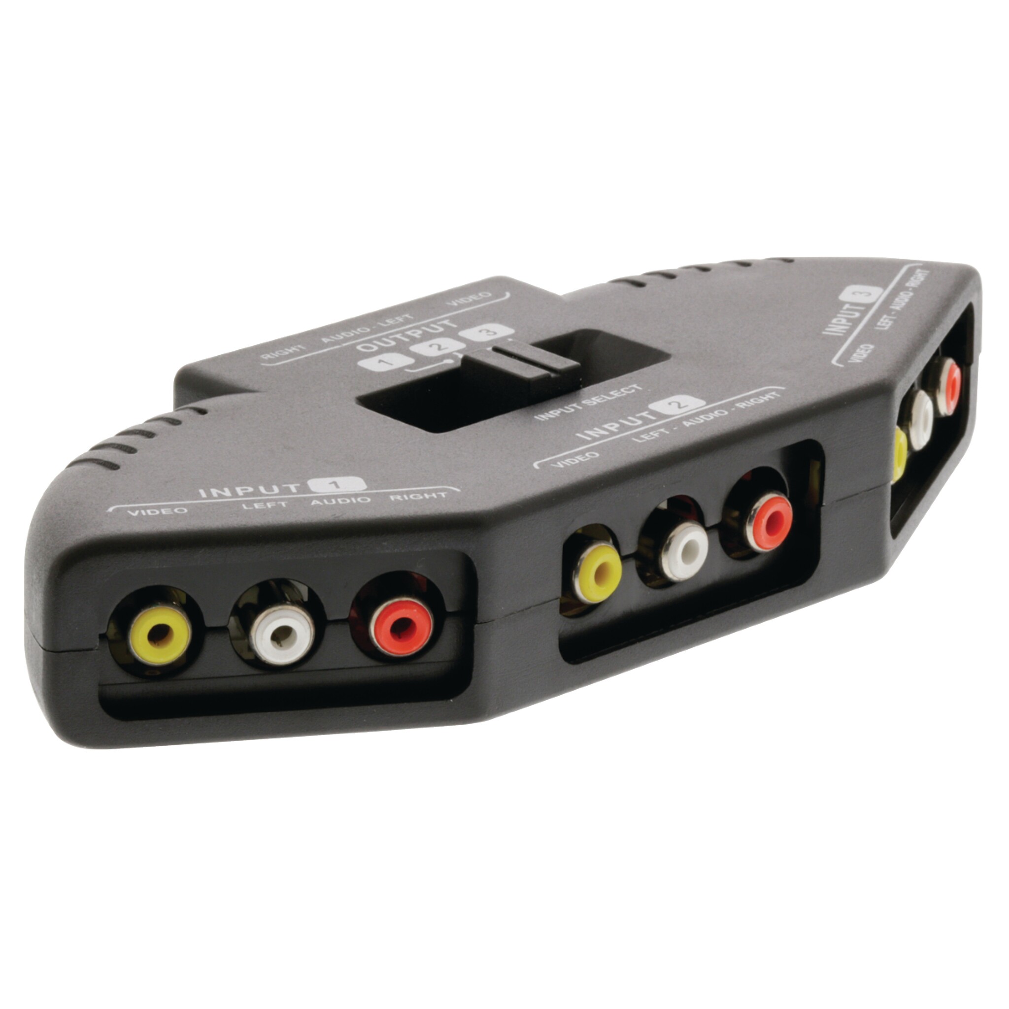 Composiet Video-Switch | 3 poort(en) | Ingangen audio / video / data: 3x Composite Video (RWY) | Uitgangen audio / video / data: 1x Composite Video (RWY) | 1024x576 | ABS | Zwart