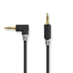 Stereo-Audiokabel | 3,5 mm Male | 3,5 mm Male | Verguld | 0.50 m | Rond | Antraciet | Doos