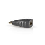 HDMI™-Adapter | HDMI™ Mini-Connector | HDMI™ Output | Verguld | Recht | ABS | Antraciet | 1 Stuks | Doos
