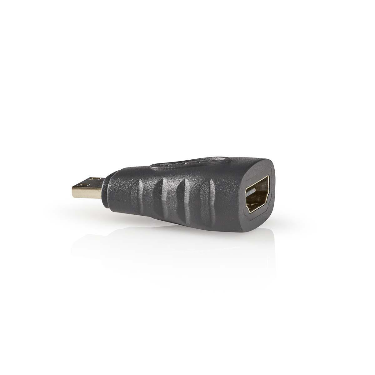 HDMI™-Adapter | HDMI™ Mini-Connector | HDMI™ Output | Verguld | Recht | ABS | Antraciet | 1 Stuks | Doos