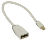 Bandridge Mini DisplayPort - DisplayPort adapter - versie 1.1 (4K 30 Hz) / wit - 0,20 meter