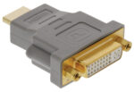 High Speed HDMI Adapter HDMI-Connector - DVI-D 24+1-Pins Female Grijs