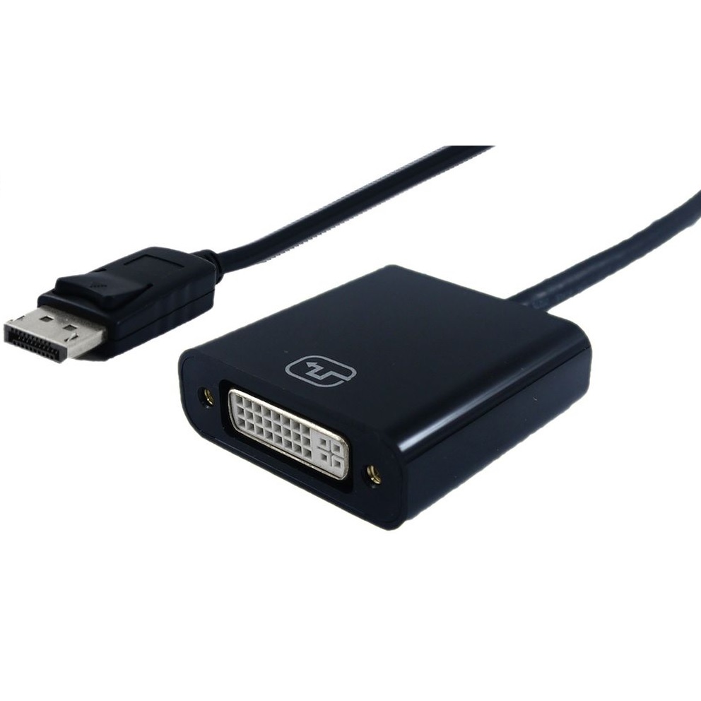 DisplayPort-Adapter | DisplayPort Male | DVI-D 24+1-Pins Female | 1080p | Vernikkeld | Recht | 0.20 m | Rond | PVC | ABS | Zwart | Envelop