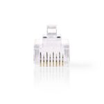 RJ45 krimp connectoren (UTP) voor CAT6 netwerkkabel (flexibel) - 10 stuks
