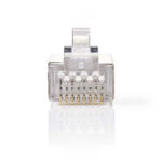 RJ45 krimp connectoren (STP) voor CAT6 netwerkkabel (flexibel) - 10 stuks