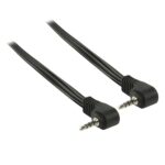 Audio-Videokabel | 3,5 mm Male | 3,5 mm Male | Vernikkeld | 2.00 m | Rond | PVC | Zwart