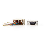 Seriële RS232 adapter 9-pins SUB-D (m) - RJ45 (v) / beige