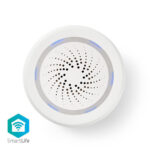 SmartLife Sirene | Wi-Fi | Netvoeding | 8 melodieën | 85 dB | Android™ / IOS | Wit
