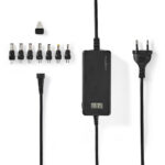 Universele AC-Stroomadapter | 36 W | 12 / 13 / 14 / 15 / 16 / 17 / 18 / 18.5 / 19 / 19.5 / 20 / 21 / 22 / 23 / 24 V DC | 1.80 m | 2.4 - 3.0 A | 7 plug(s) | Zwart