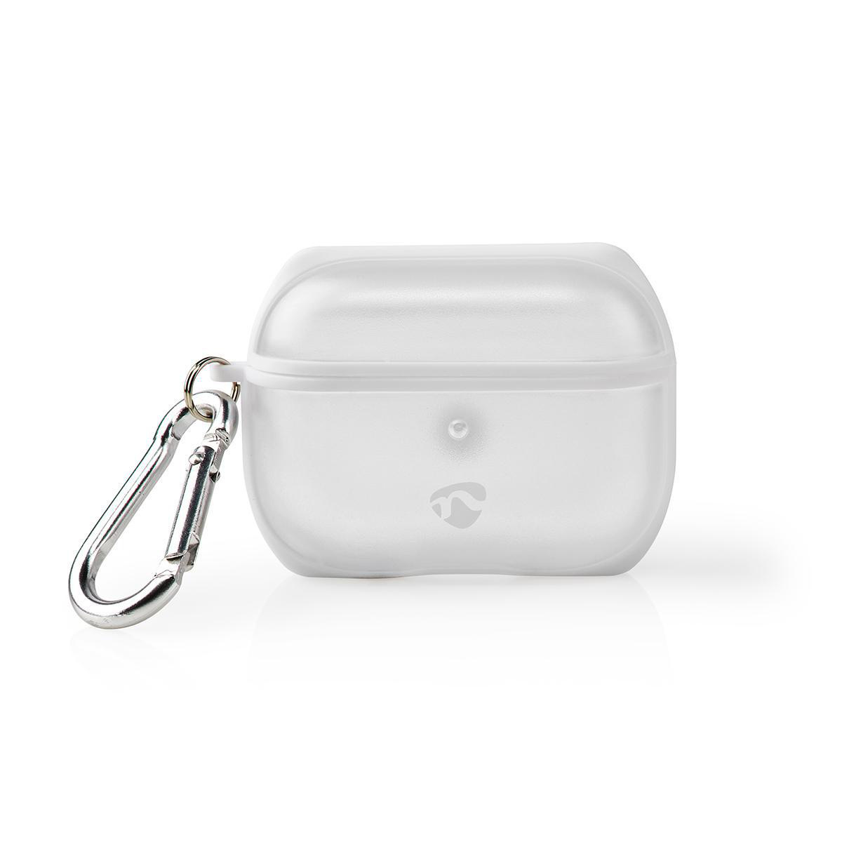 Beschermbox compatibel met Apple AirPods Pro / transparant/wit