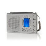 Wereldradio | Draagbaar Model | AM / FM / SW | Batterij Gevoed / Netvoeding | Digitaal | 1.5 W | Koptelefoonoutput | Wekkerfunctie | Slaaptimer | Grijs