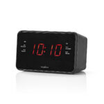 Wekkerradio | LED | 1x 3.5 mm Audio Input | Tijdprojectie | AM / FM | Snoozefunctie | Slaaptimer | Aantal alarmen: 2 | Zwart