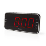 Wekkerradio | LED | 1x 3.5 mm Audio Input | Tijdprojectie | AM / FM | Snoozefunctie | Slaaptimer | Aantal alarmen: 2 | Zwart