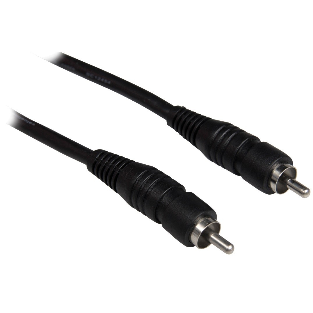Digitale Audiokabel | RCA Male | RCA Male | Vernikkeld | 1.00 m | Rond | PVC | Zwart | Envelop