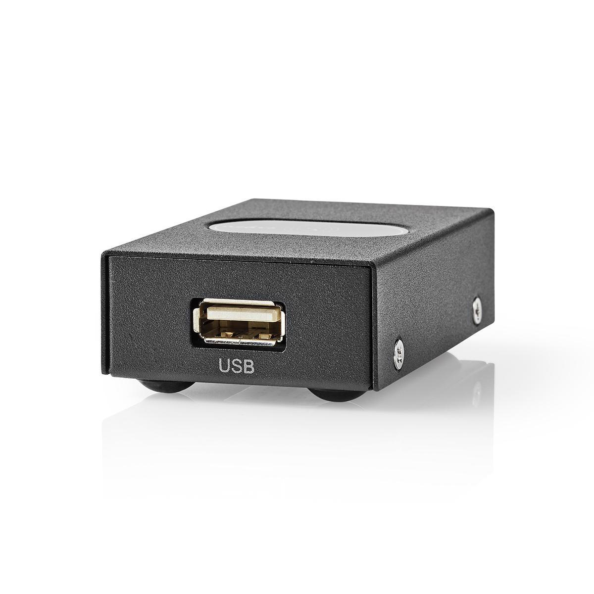 Nedis USB schakelaar 2x USB-B naar 1x USB-A - USB2.0 / zwart