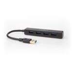 USB-Hub | USB-A Male | USB-A Female | 4-Poorts poort(en) | USB 3.2 Gen 1 | USB Gevoed | 4x USB
