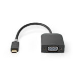 USB-C™ Adapter | USB 3.2 Gen 1 | USB-C™ Male | VGA Female 15p | 1920x1200 | 0.20 m | Rond | Verguld | PVC | Antraciet | Doos