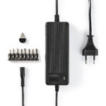 Universele AC-Stroomadapter | 60 W | 6 / 7.5 / 9 / 12 / 13.5 / 15 / 16 V DC | 1.10 m | 3.0 A | 8 plug(s) | Zwart